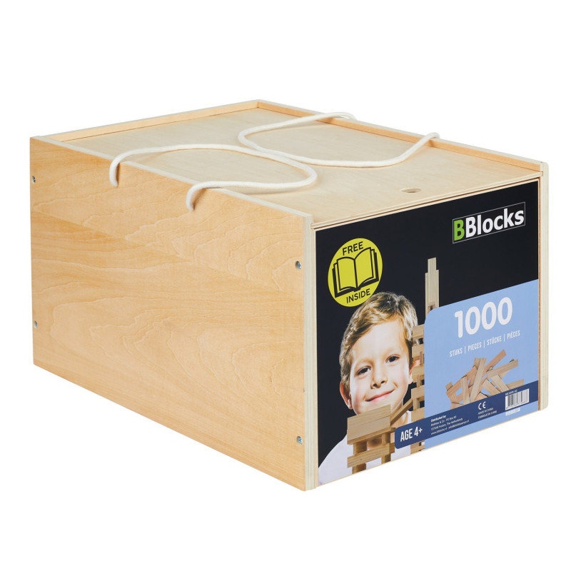 BBlocks Building boards in storage box, 1000 pcs. BBL1000K-N2