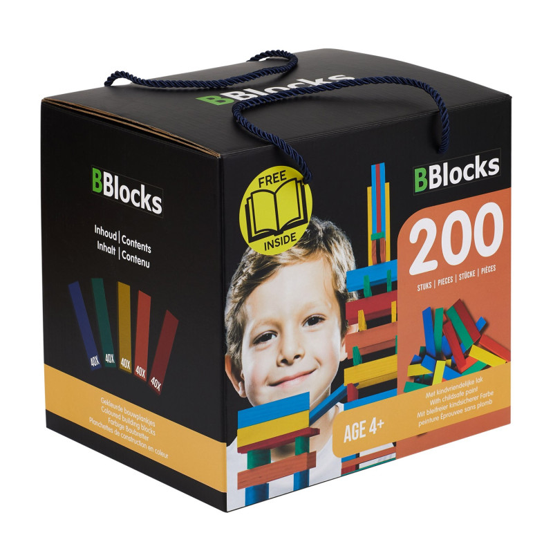 BBlocks Building boards Color, 200dlg. BBL200KL-N2
