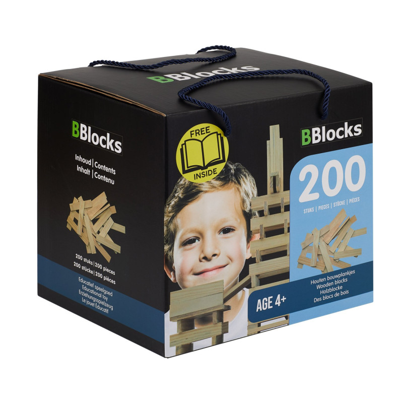 BBlocks Building planks Blank, 200 pcs. BBL200D-N2