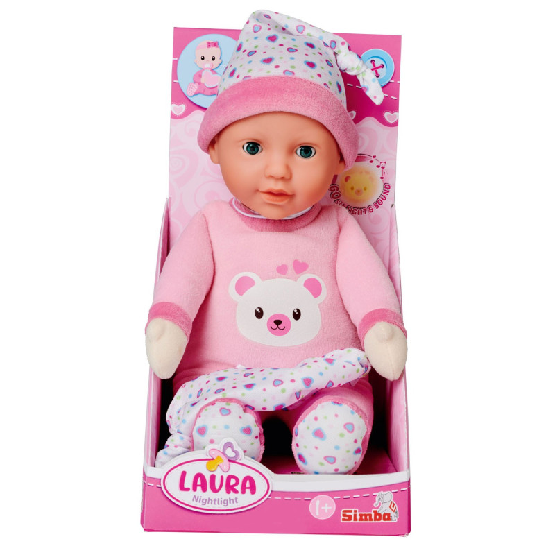 Simba - Laura Nightlight Baby doll, 30cm 105140002
