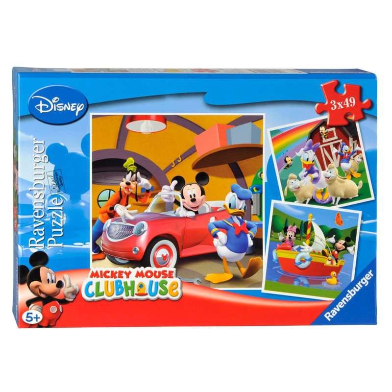 RAVENSBURGER Mickey Mouse, 3x49st.
