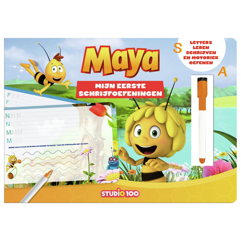 Studio 100 - Maya the Bee Cardboard Book - Write and Erase BOMA00000860