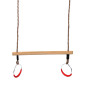 SwingKing - Trapeze en bois avec anneaux 2521076