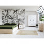 FINLANDEK Commode de chambre VANKKA scandinave decor chene et blanc mat + pieds en bois massif - L 80 cm