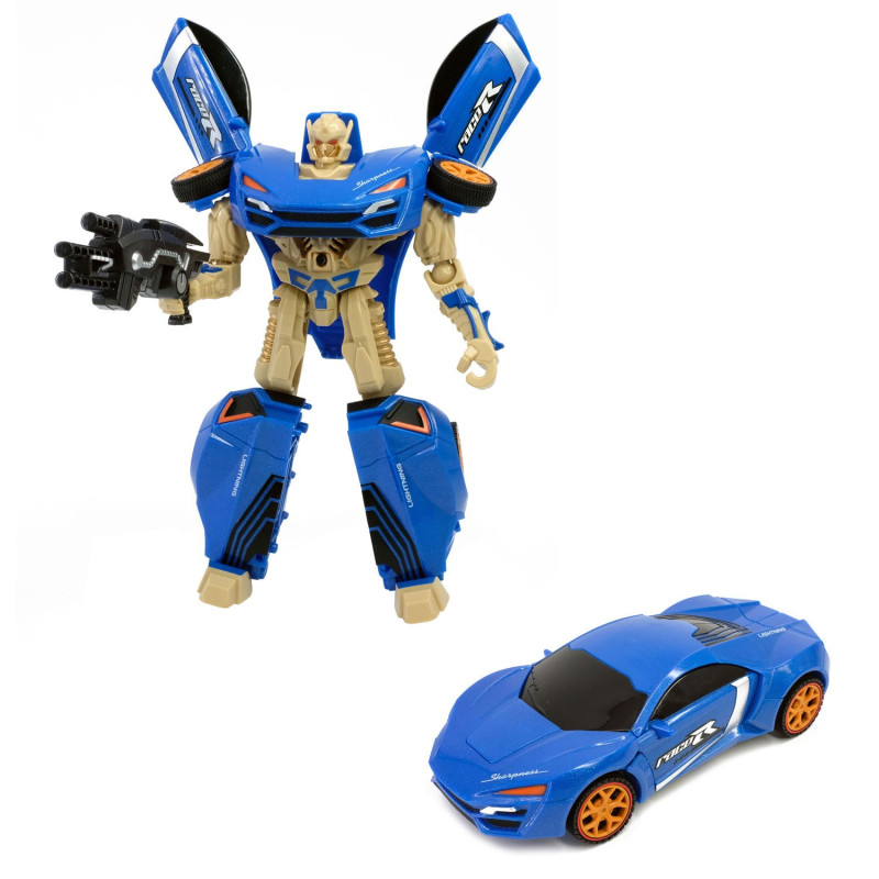 Roboforces Change Robot - Race Car Blue 30588Z