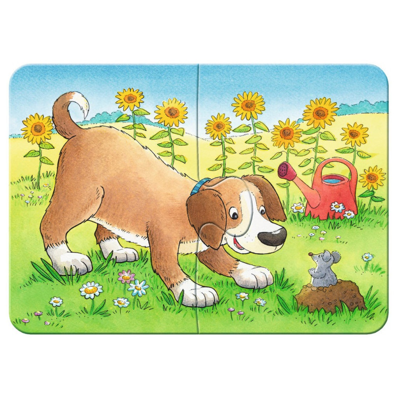 RAVENSBURGER Cute pets puzzle, 4 in 1