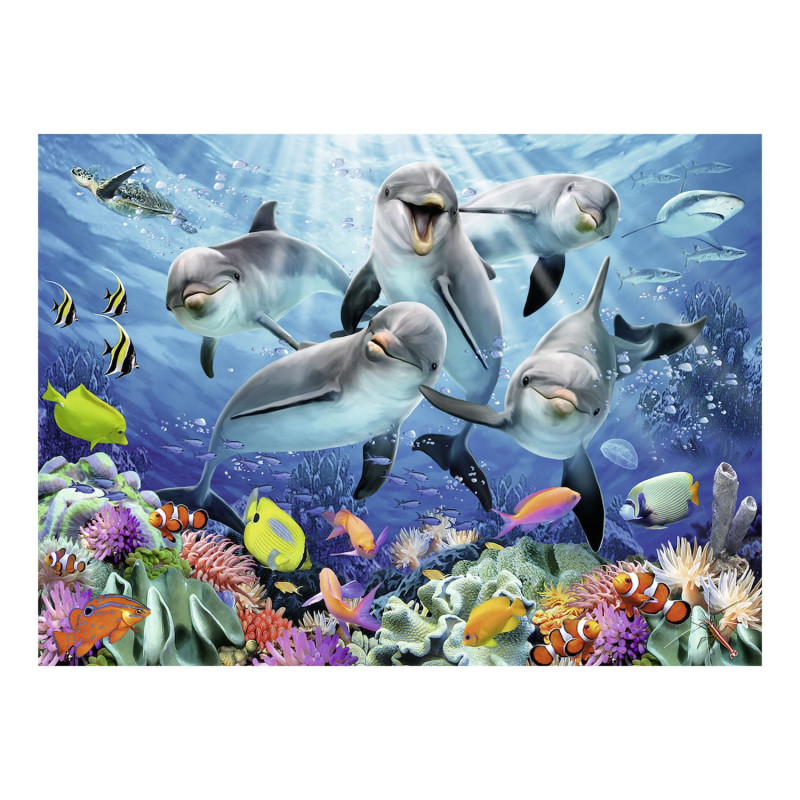 RAVENSBURGER Dolphins in the coral reef, 500st.
