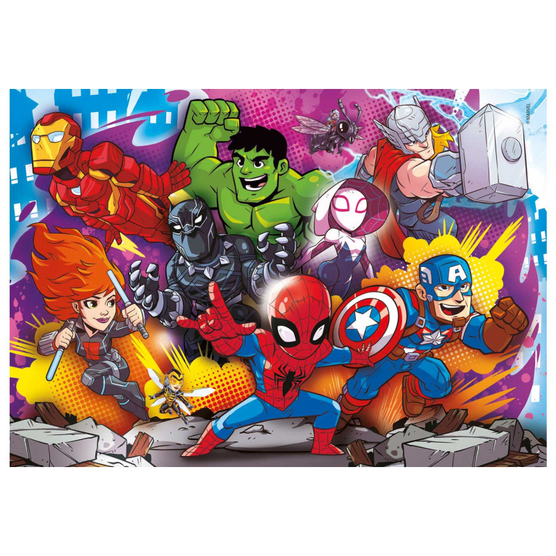 Clementoni Puzzle Marvel Superheroes, 4in1