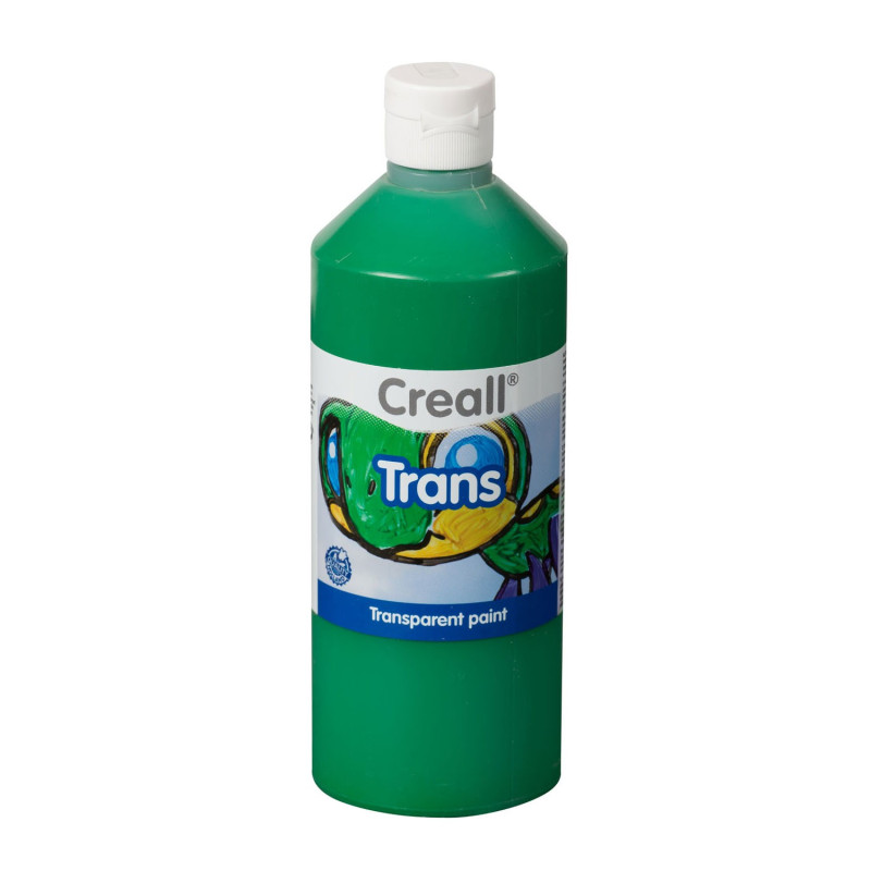 Creall Transparent Paint Green, 500ml 23026