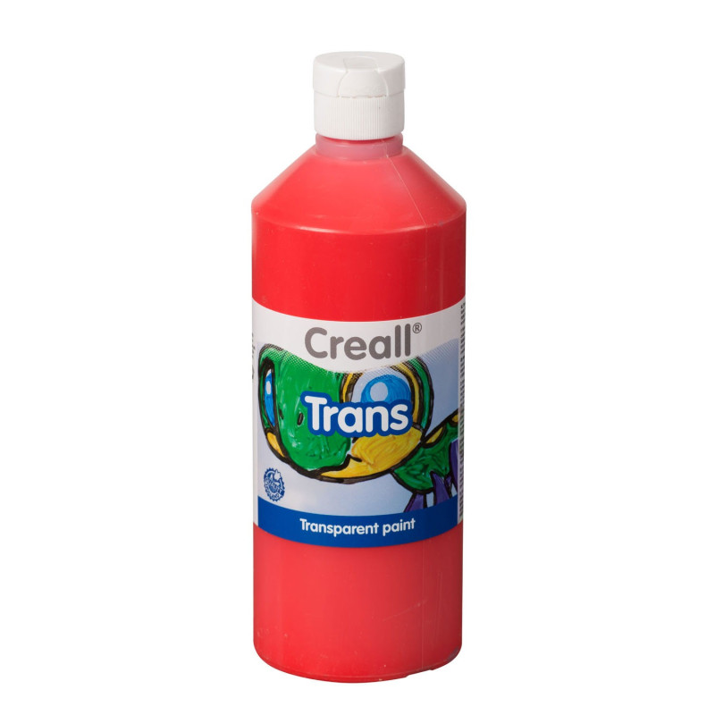 Creall Transparent Paint Red, 500ml 23023