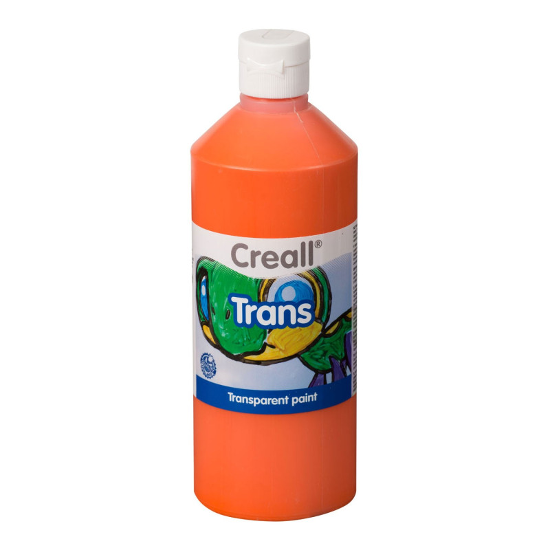 Creall Transparent Paint Orange, 500ml 23022