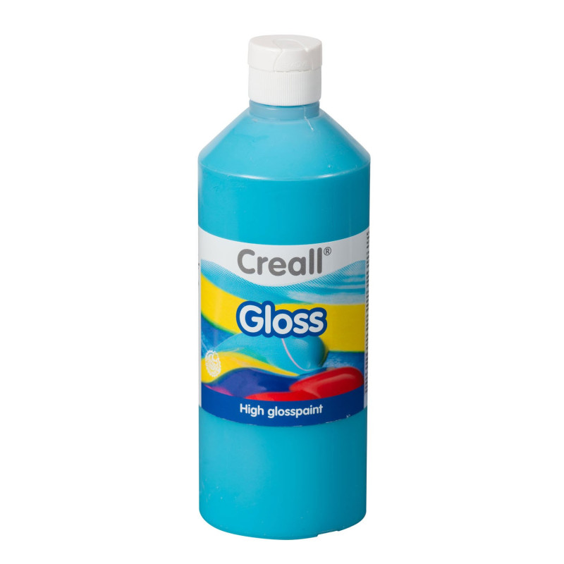 Creall Gloss Gloss Paint Turquoise, 500ml 01282