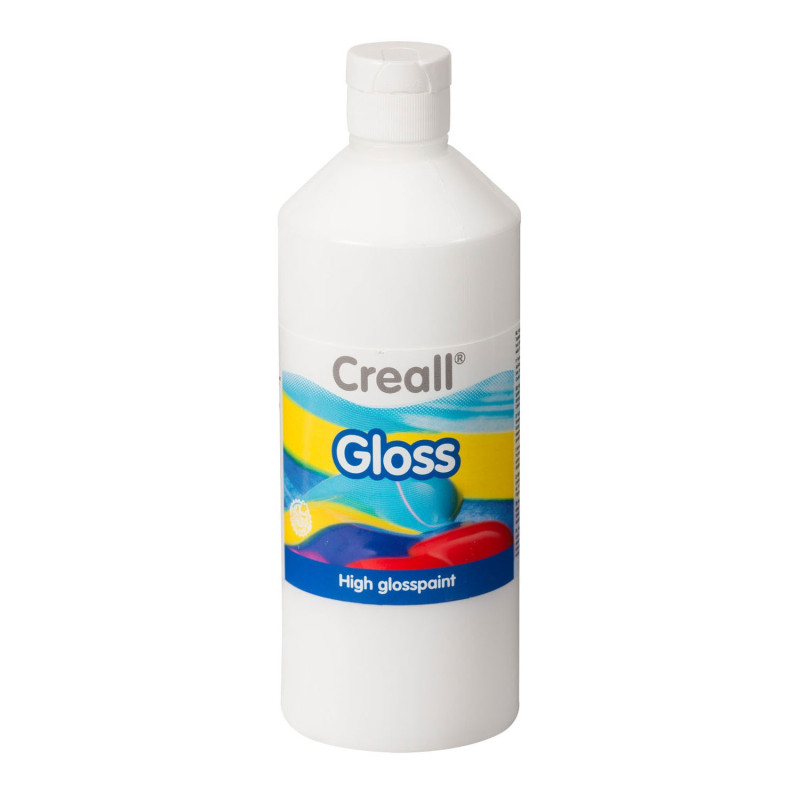 Creall Gloss Gloss Paint White, 500ml 01278
