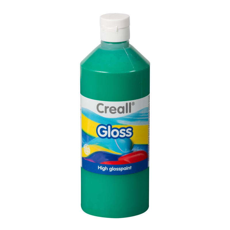 Creall Gloss Gloss Paint Green, 500ml 01276
