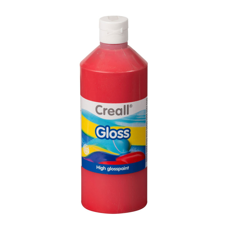 Creall Gloss Gloss Paint Red, 500ml 01273