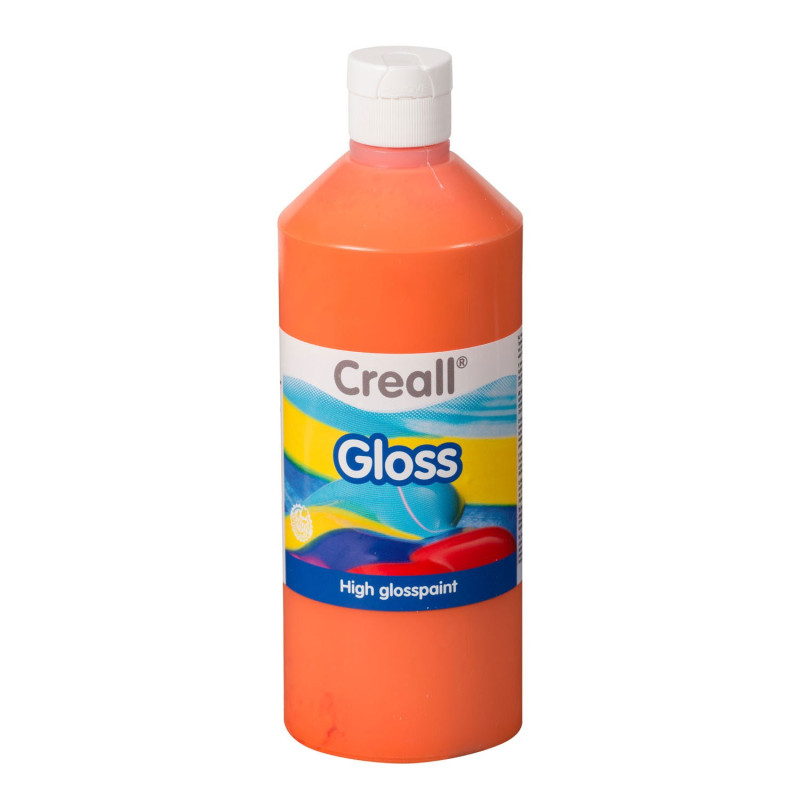 Creall Gloss Gloss Paint Orange, 500ml 01272