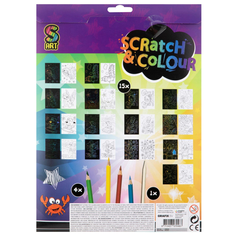 Grafix - Craft set Scratch and Colors A4 220010