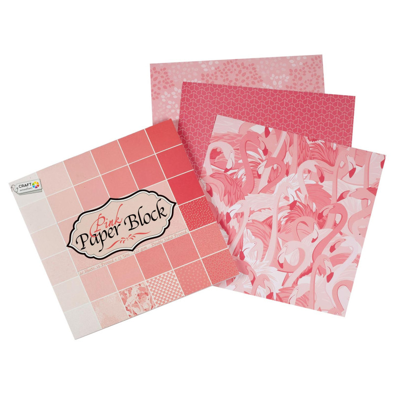 Creative Craft Group - Craft cardboard, 30 sheets - Pink CR0849/GE