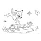 Livre de coloriage avec stickers Disney - Bambi 000563019