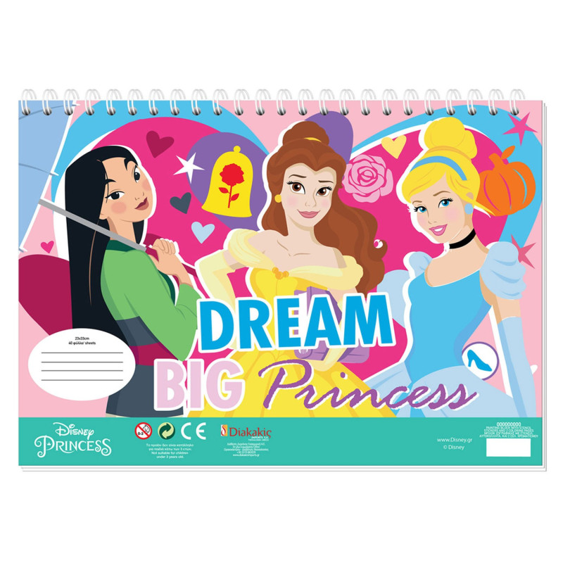 Livre de coloriage avec stickers Disney Princesse 000563016