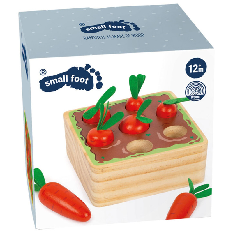 Small Foot - Wooden Carrot Shape Game, 8pcs. 12212