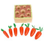 Small Foot - Wooden Carrot Shape Game, 8pcs. 12212