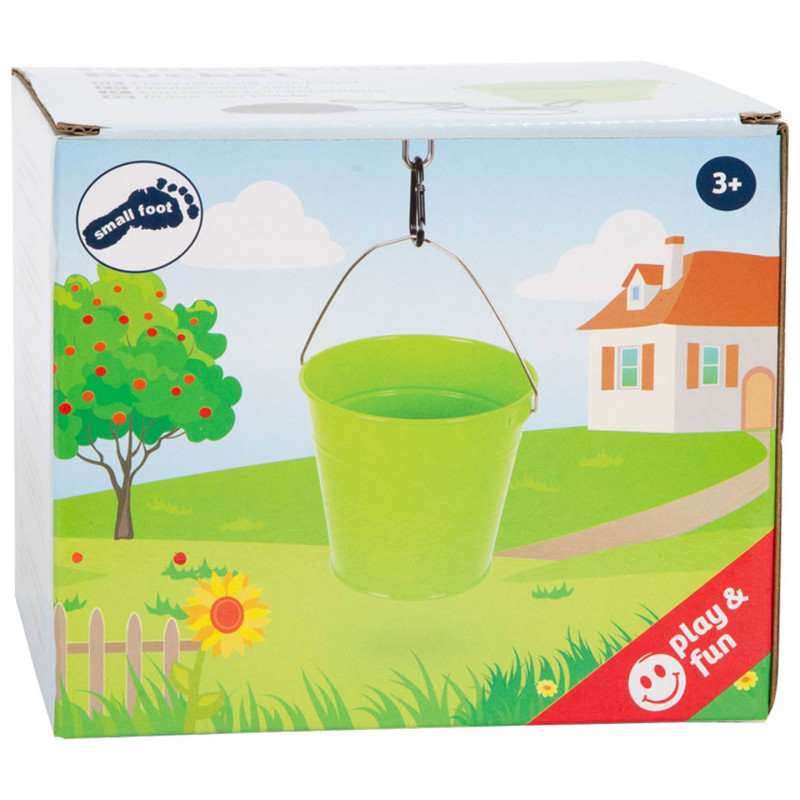 Small Foot - Bucket Green with Pulley 11905