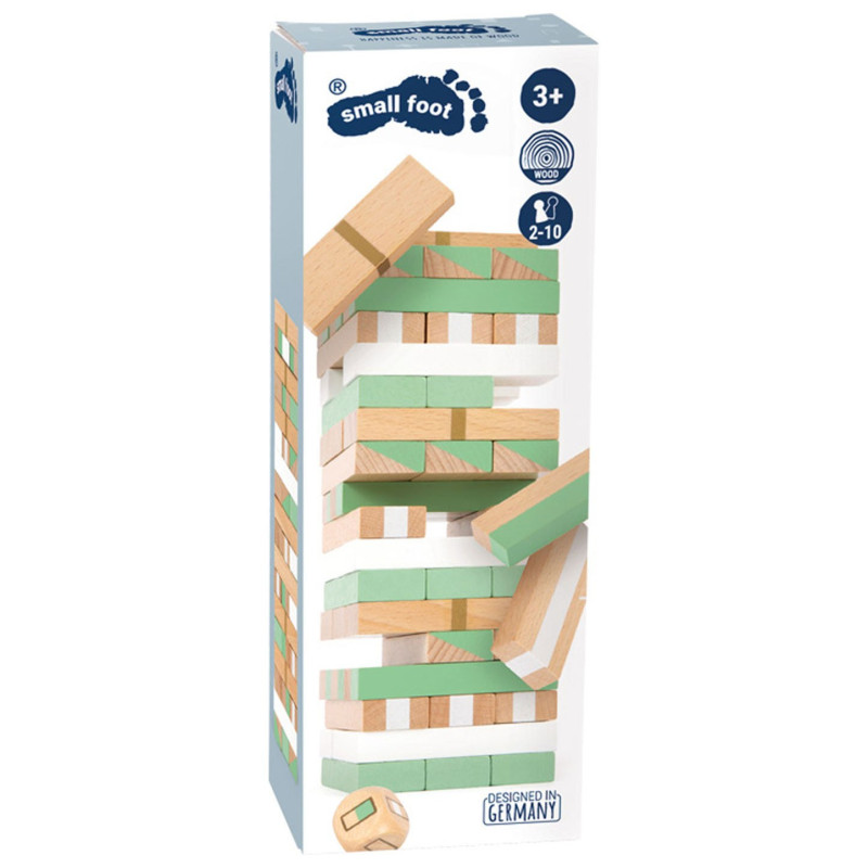 Small Foot - Wooden Wobble Tower Game Gold Edition 12217