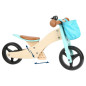 Small Foot - Wooden Tricycle and Balance Bike 2in1 Turquoise 11610
