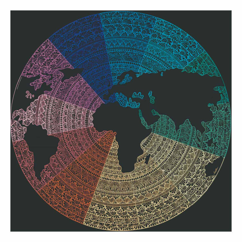 Ravensburger - Puzzle cercle de couleurs - Mandala 500 pièces