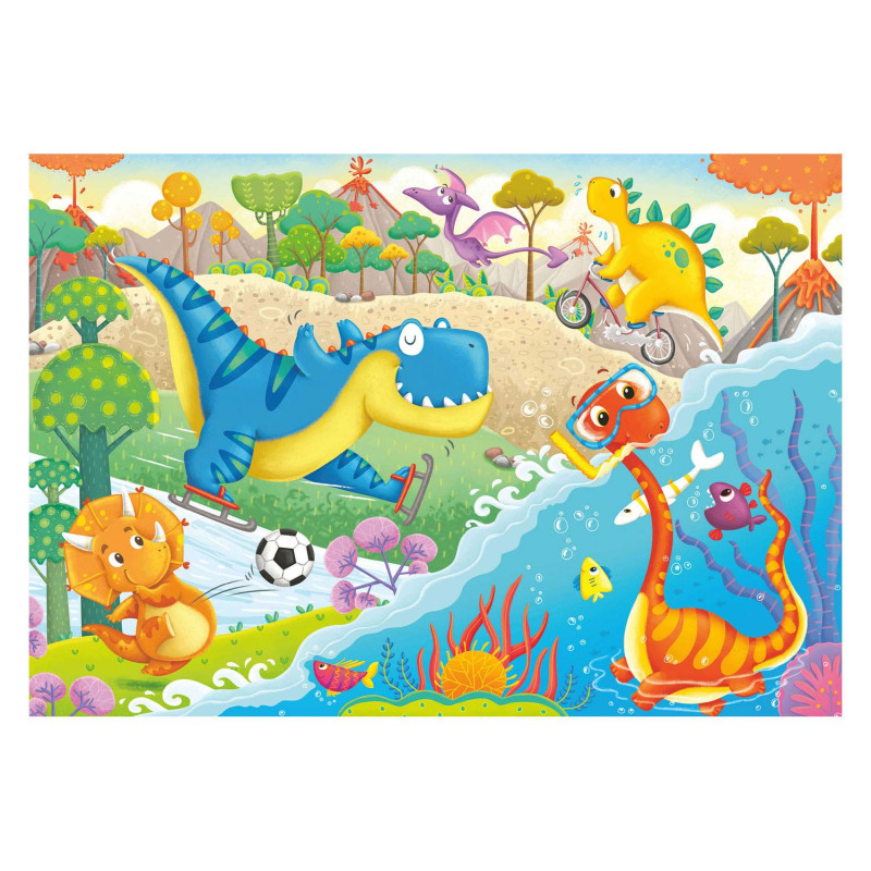 Ravensburger - Favorite Dinosaurs Puzzle, 2x12pcs. 52462