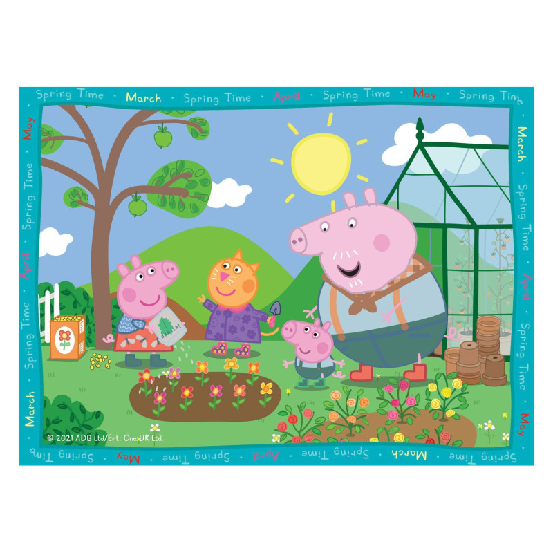 Ravensburger - Peppa Pig Seasons Puzzle, 4in1 31146