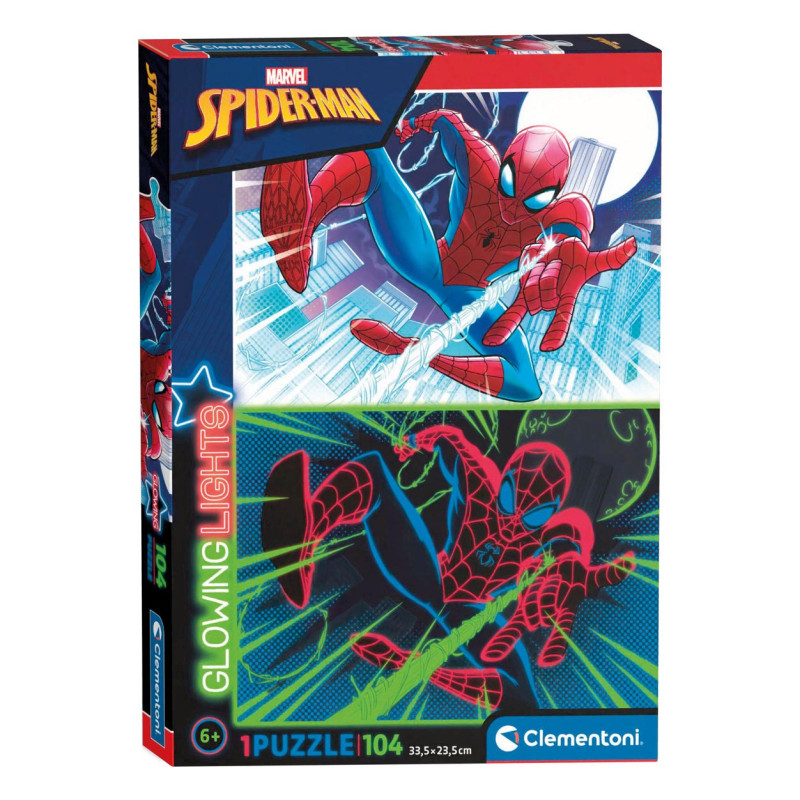 Clementoni Glow in the Dark Puzzle Spiderman, 104pcs. 27555