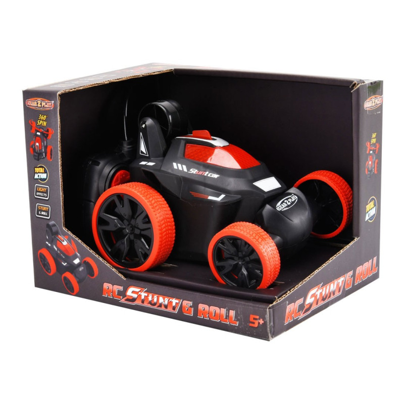 Gear2play - Gear2Play RC Stunt & Roll Controllable Car Red TR41609