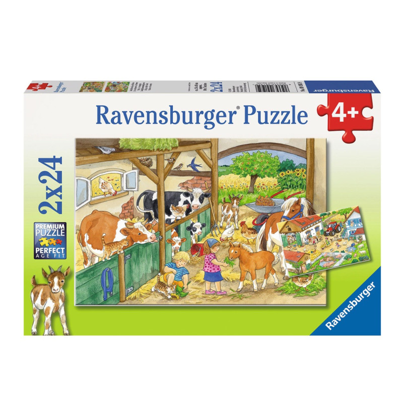 RAVENSBURGER Merry Farm life, 2 x 24st.