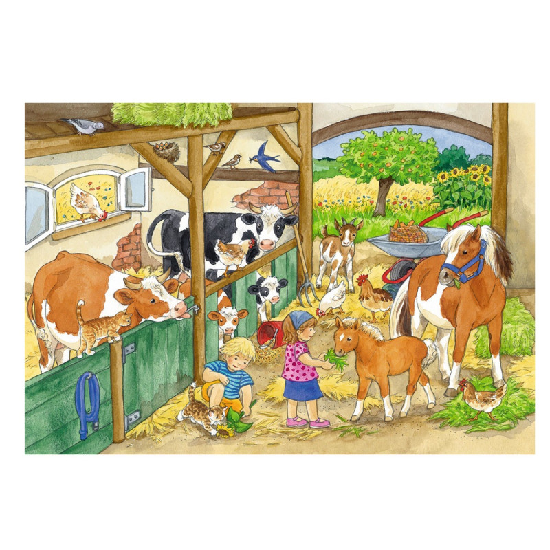 RAVENSBURGER Merry Farm life, 2 x 24st.
