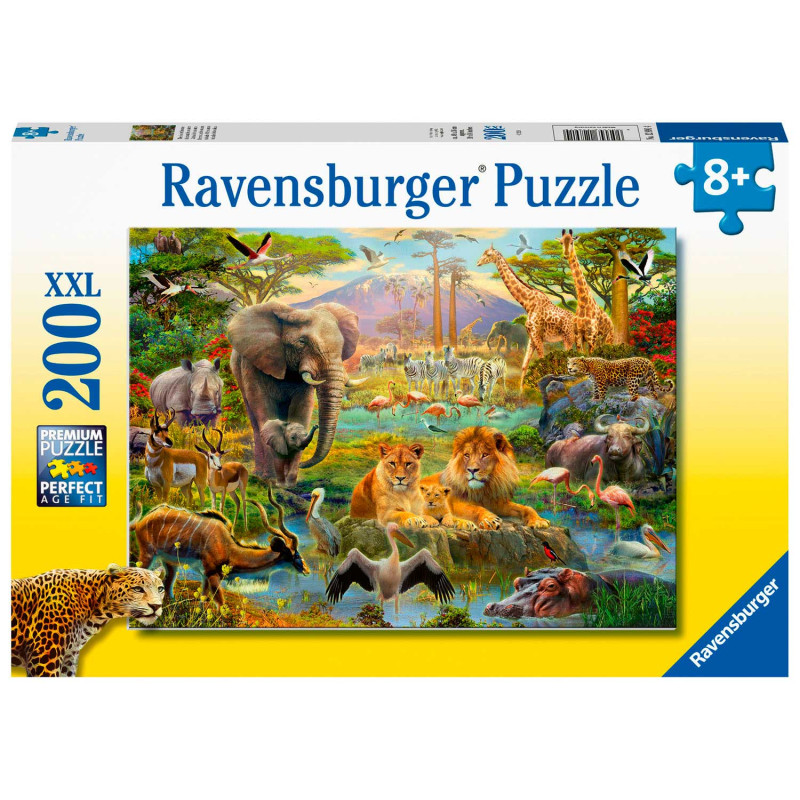 RAVENSBURGER Animals of the Savannah Puzzle, 200st. XXL
