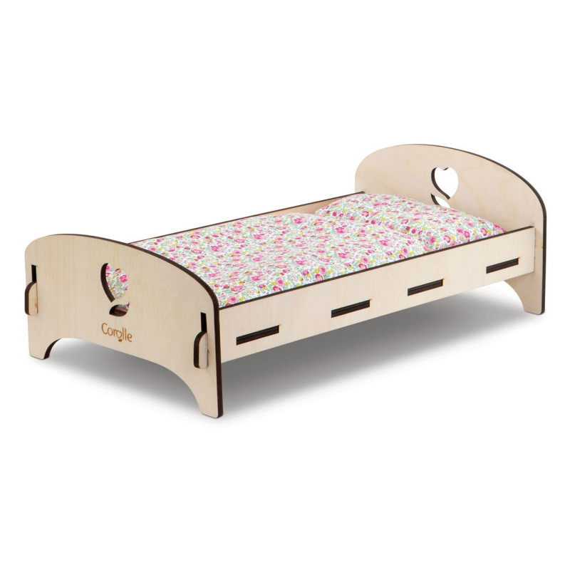 Corolle - Wooden Doll Bed Floral 9000141370
