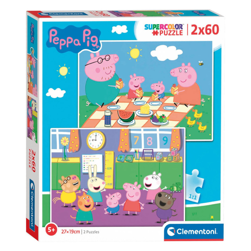 Clementoni Puzzle Peppa Pig 2x60 pièces