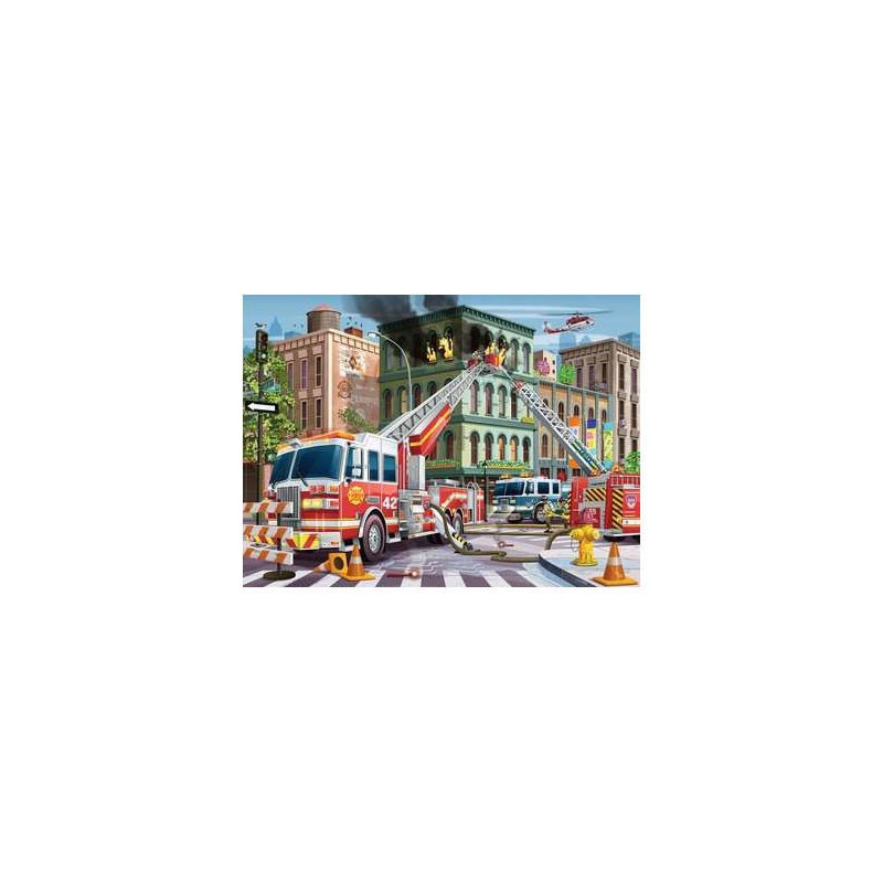 Ravensburger - Rescued by the Fire Brigade, 100pcs. XXL 133291