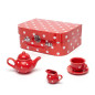 Bigjigs - Porcelain tea set in storage case, 12 pcs. BJ613