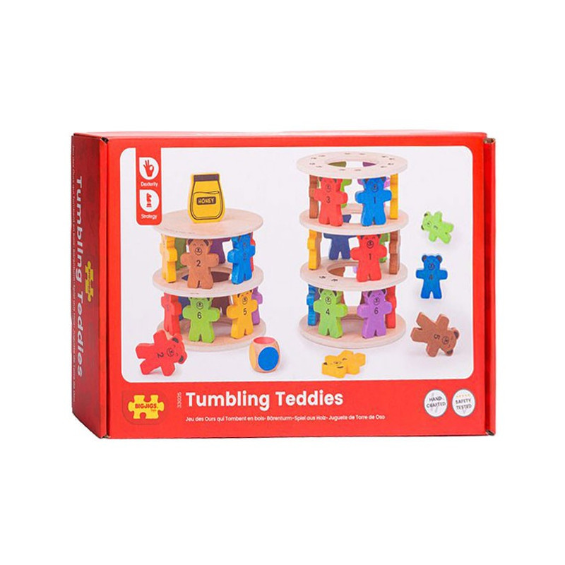 Bigjigs Wooden Stacking Game Teddy Bears. 33025
