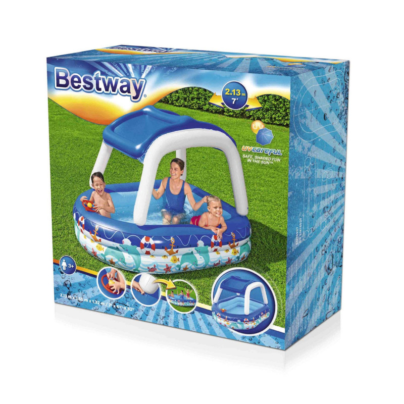 Bestway Family Pool With Sunshade Sea Captain 7035071001