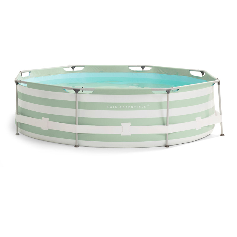 Swim Essentials Luxury Green Striped Pool Round 2020SE378