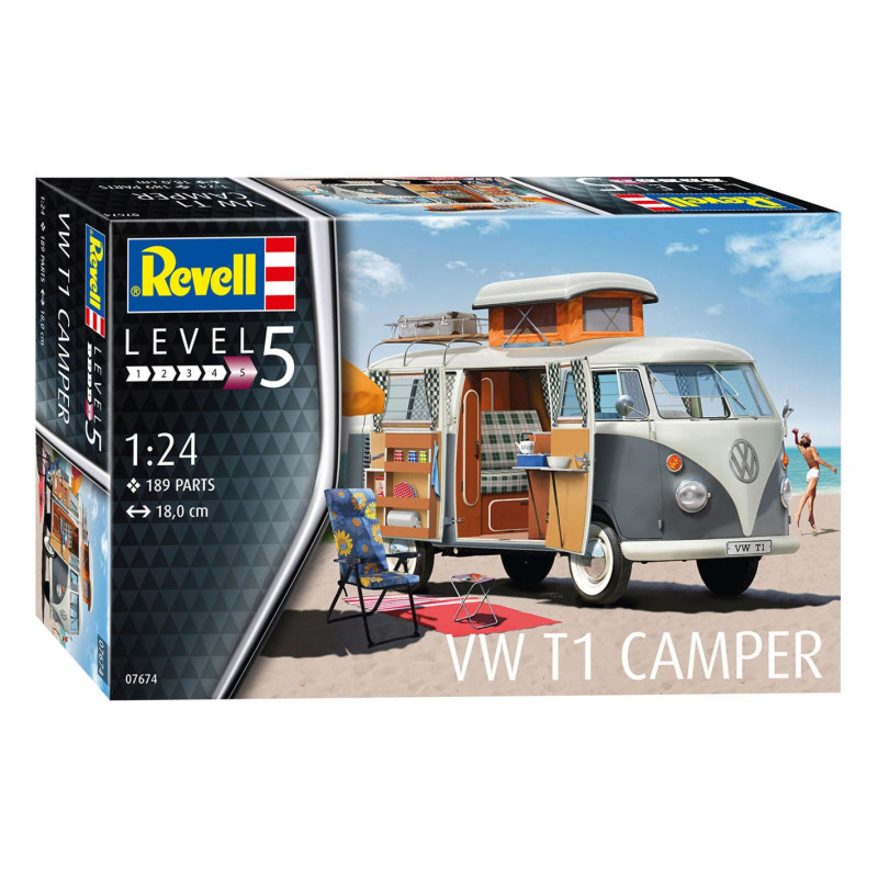 Revell VW T1 Camper Model Building 07674
