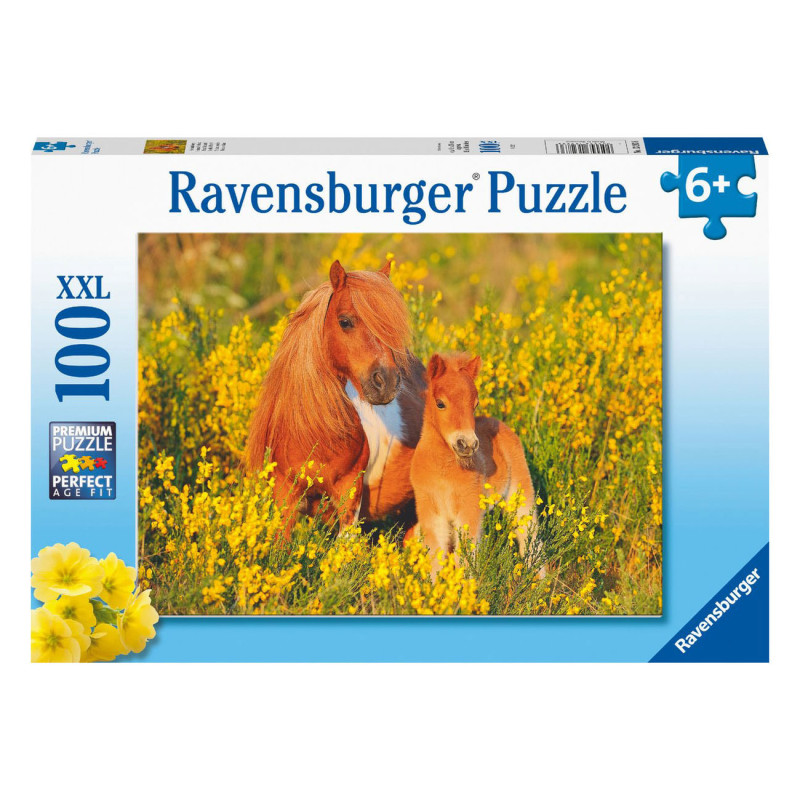 Ravensburger - Shetland ponies, 100pcs. XXL 132836