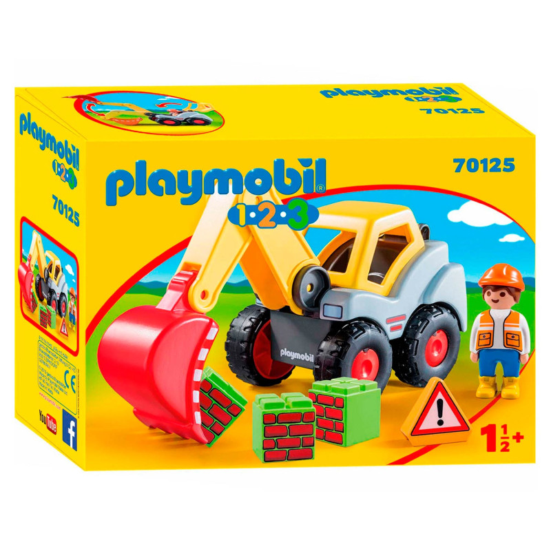 Playmobil 1.2.3 70125 Pelleteuse
