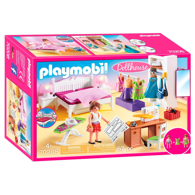 Playmobil Dollhouse 70208 Chambre avec espace couture
