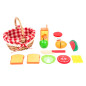 Small Foot - Picnic Basket with Wooden Cutting Food 11282
