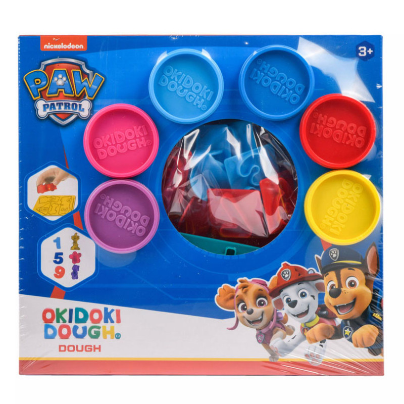 Canenco - Paw Patrol OkiDoki Clay Playset - Shapes and Numbers PW60155